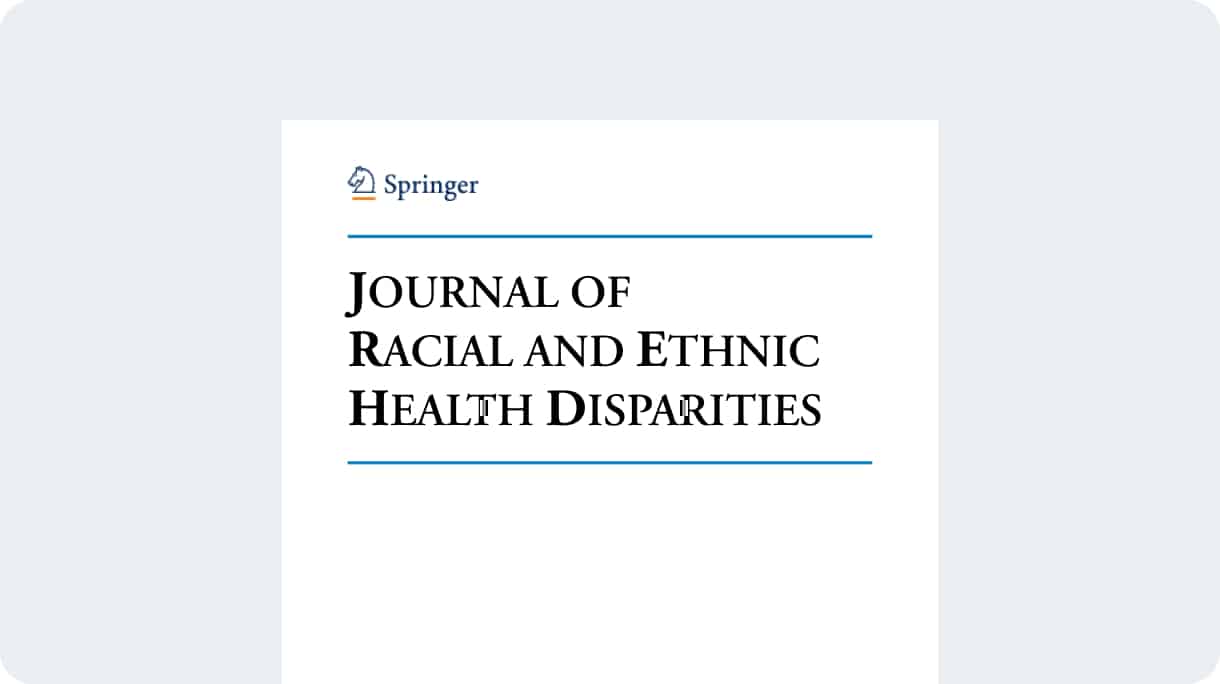 Journal of Racial and Ethnic Health Disparities cover image